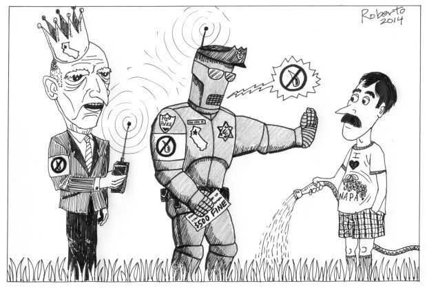 Editorial Cartoon: California's Water Cops